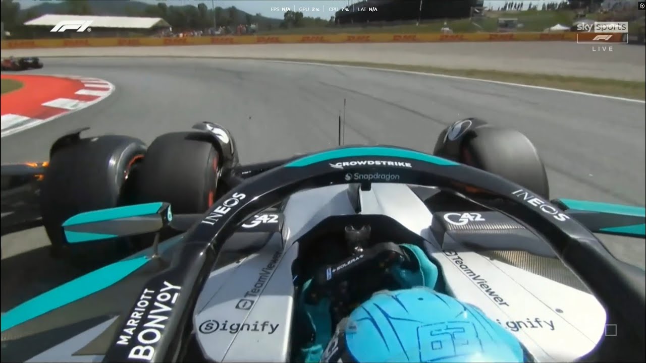 Max Verstappen crashes into George Russell on purpose
