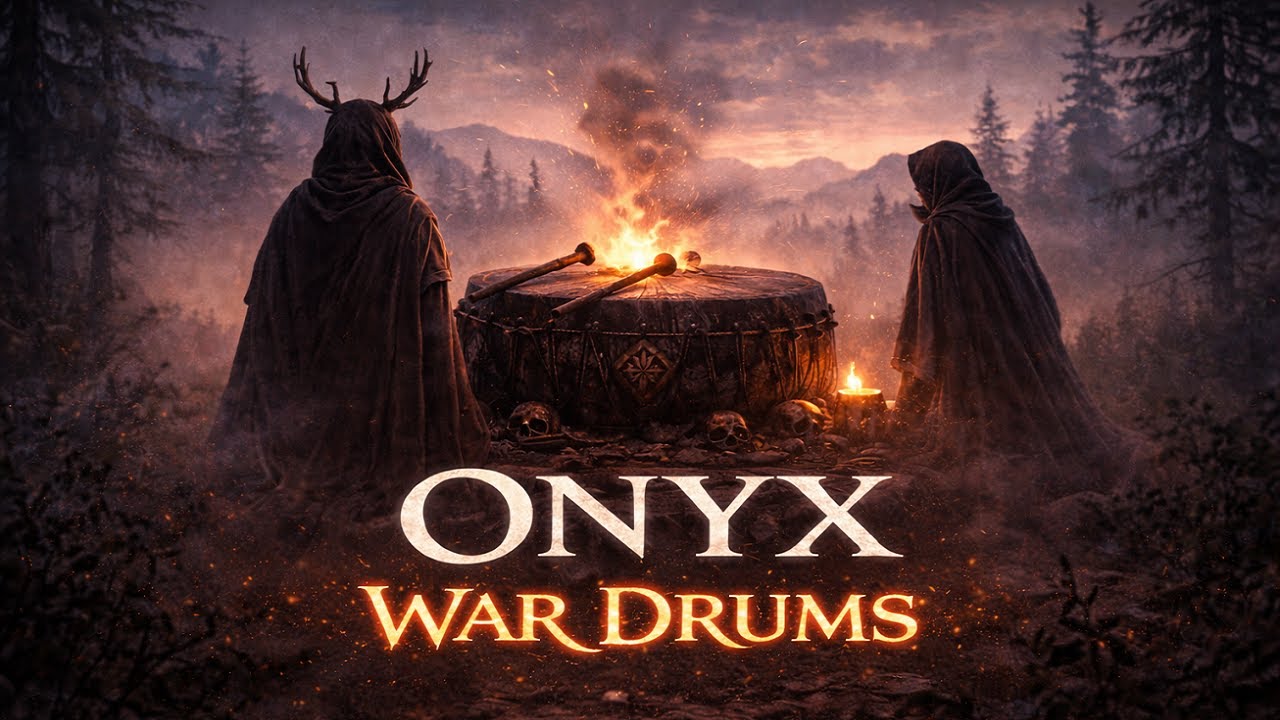 Onyx War Drums | Shamanic Drums for Meditation, Breathwork & Rituals