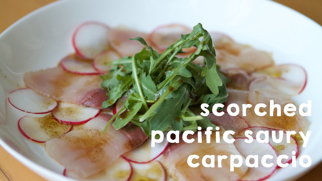 Scorched Pacific Saury Carpaccio (Shokugeki no Soma 食戟のソーマ)