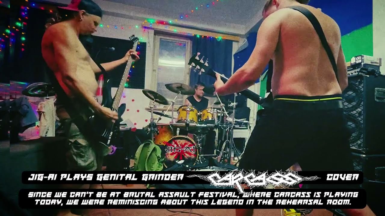 JIG-AI plays Genital Grinder - CARCASS cover