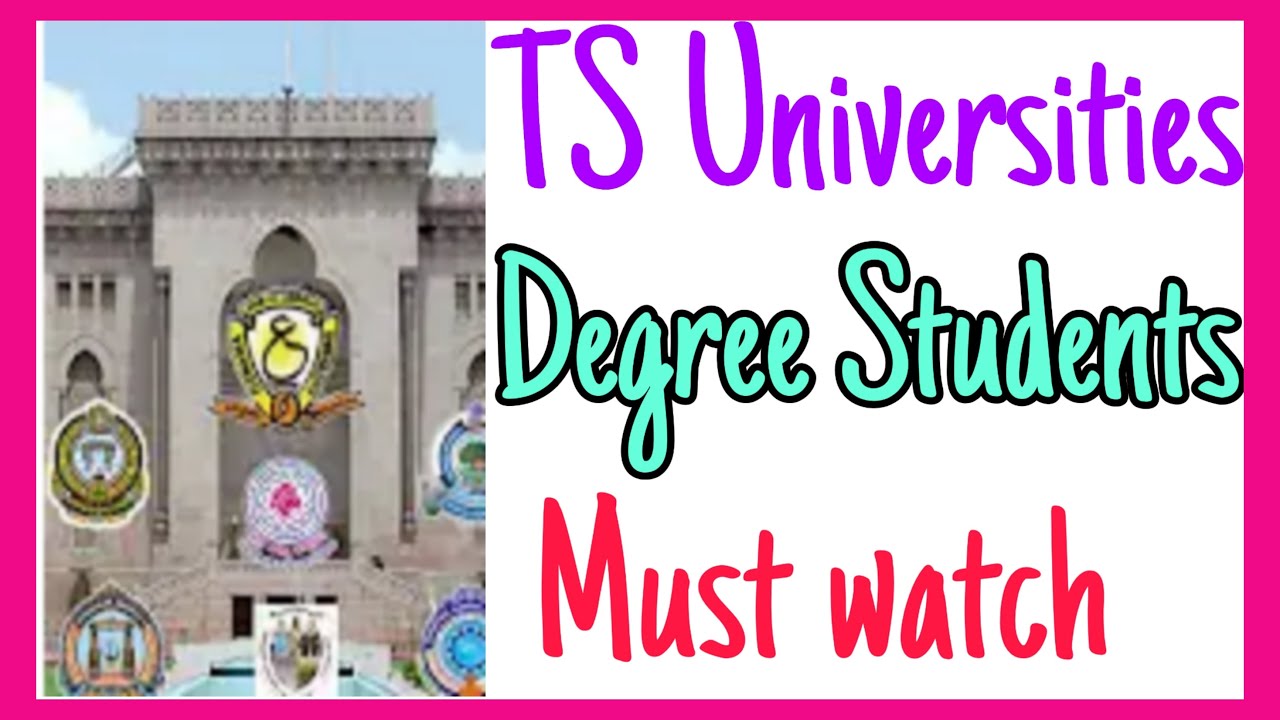 TS All Universities Degree exam updates 2021//OU/Ku/Mgu/pu/TU/Su/exam exams//practical exams2021//