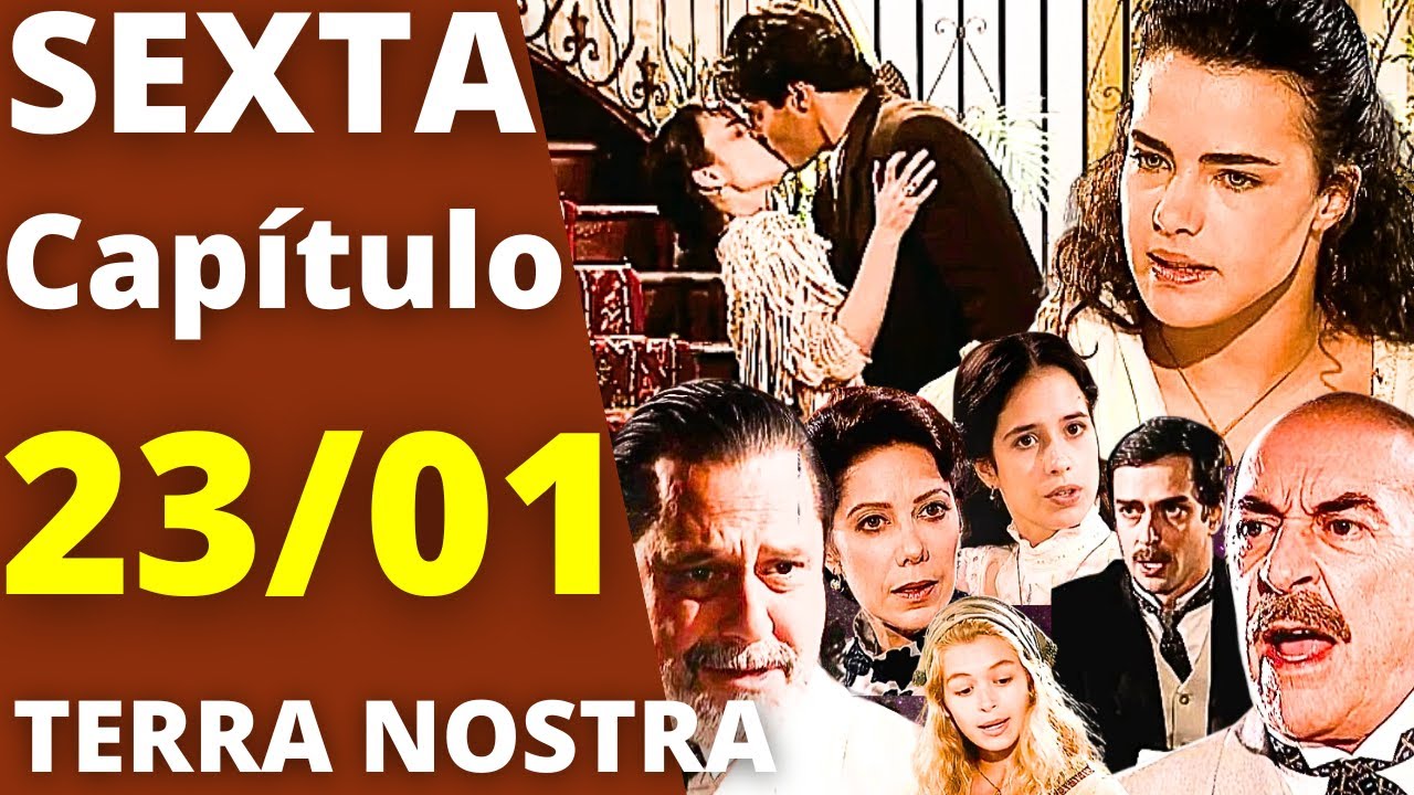 TERRA NOSTRA Capítulo de hoje SEXTA 23/01 MATTEO SURPREENDE BEIJA ROSANA E GIULIANA CHORA!