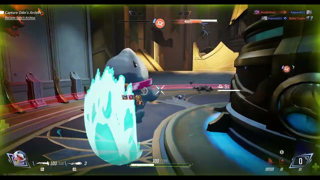 Marvel Rivals  - Jeff the Land Shark quadra-kill ultimate