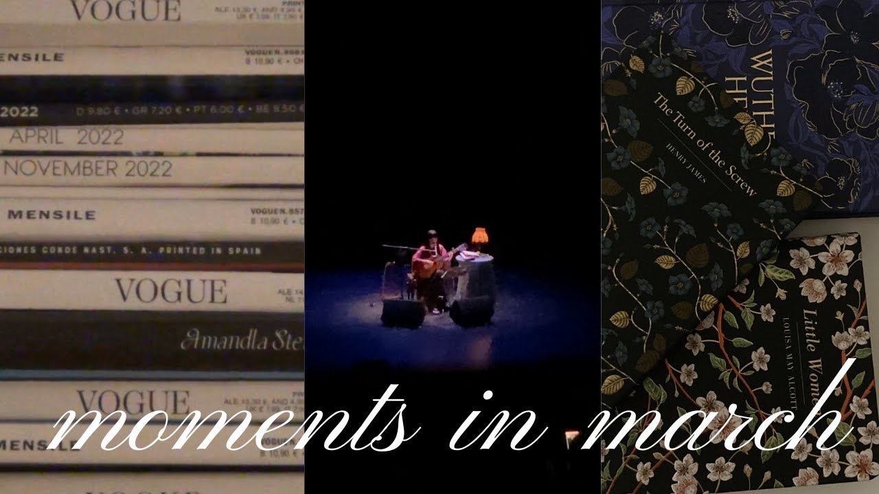 days in march ⋆˚࿔ | ichiko aoba concert, reading updates and days at home