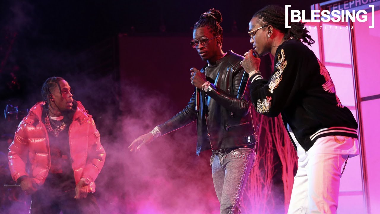 young thug, travis scott, quavo - pick up the phone (sub. español)