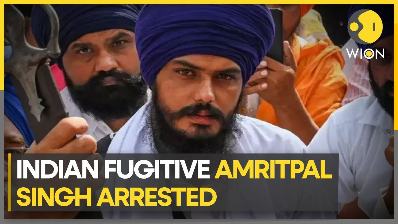 India: Khalistani sympathiser Amritpal Singh arrested from Punjab's Moga, to be taken to Assam