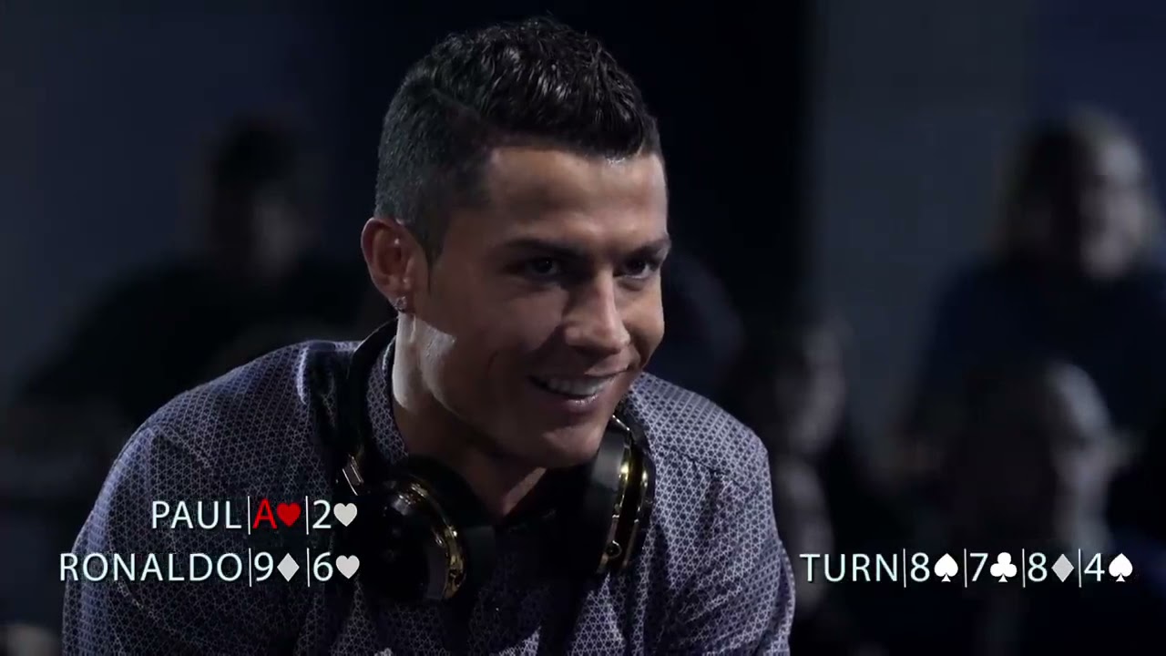 Good call by CRISTIANO RONALDO VS AARON PAUL! Poker Base.