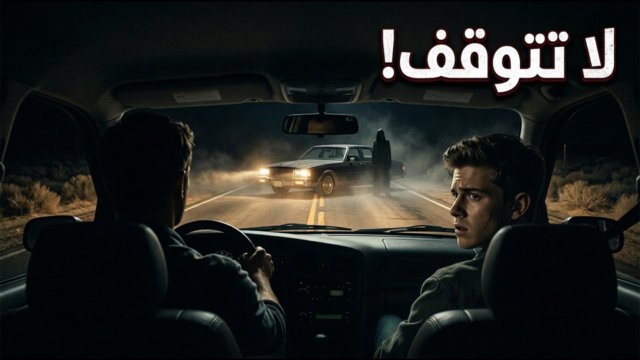 توقفوا في صحراء مظلمة… ثم تحركت السيارة وحدها!