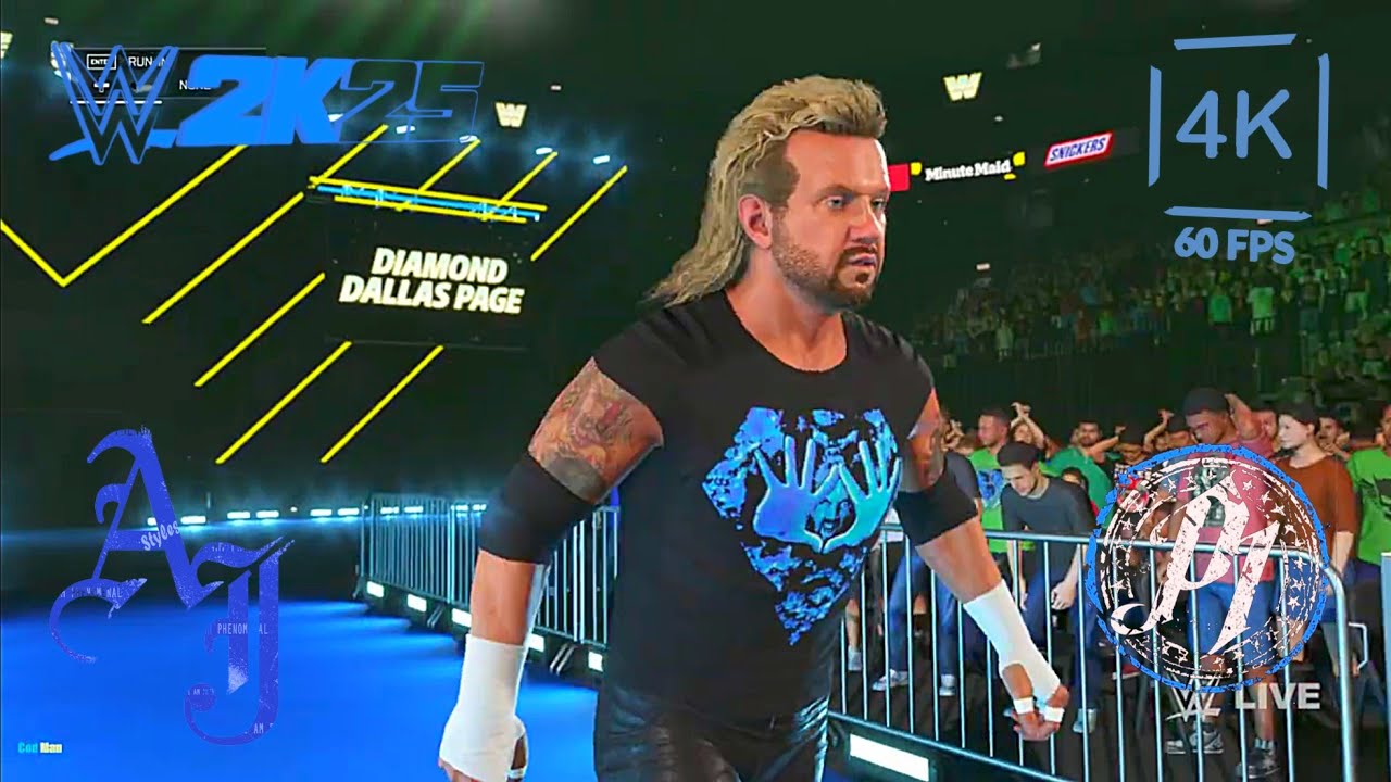 Aj Styles vs Diamond Dallas Page | Wwe 2k25 | The Phenomenol One | Extreme Rules Match |⭐⭐⭐