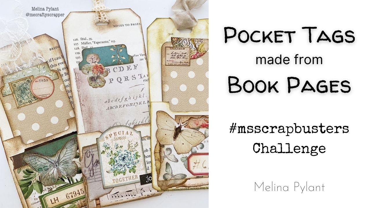 MAKING BOOK PAGE POCKET TAGS | 