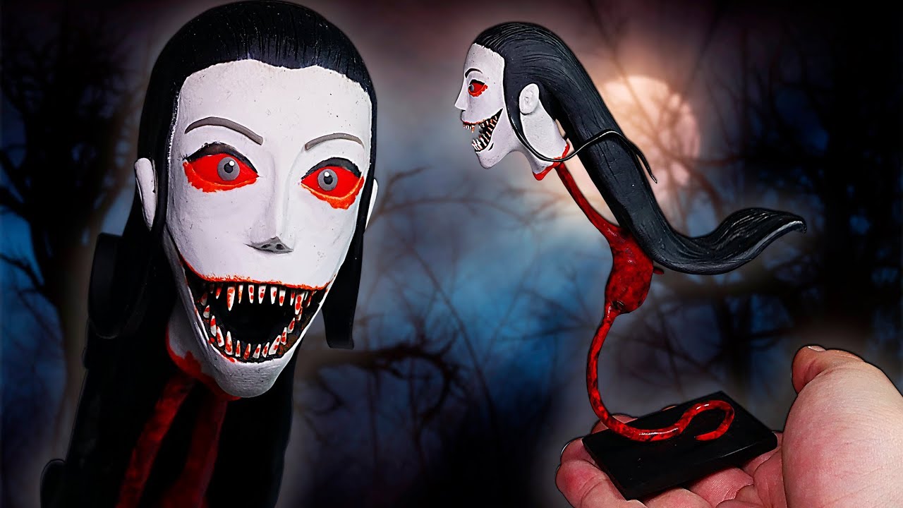 Making KRASUE ★ Eyes: The Horror Game ➤ Polymer clay Tutorial (Handicraft)