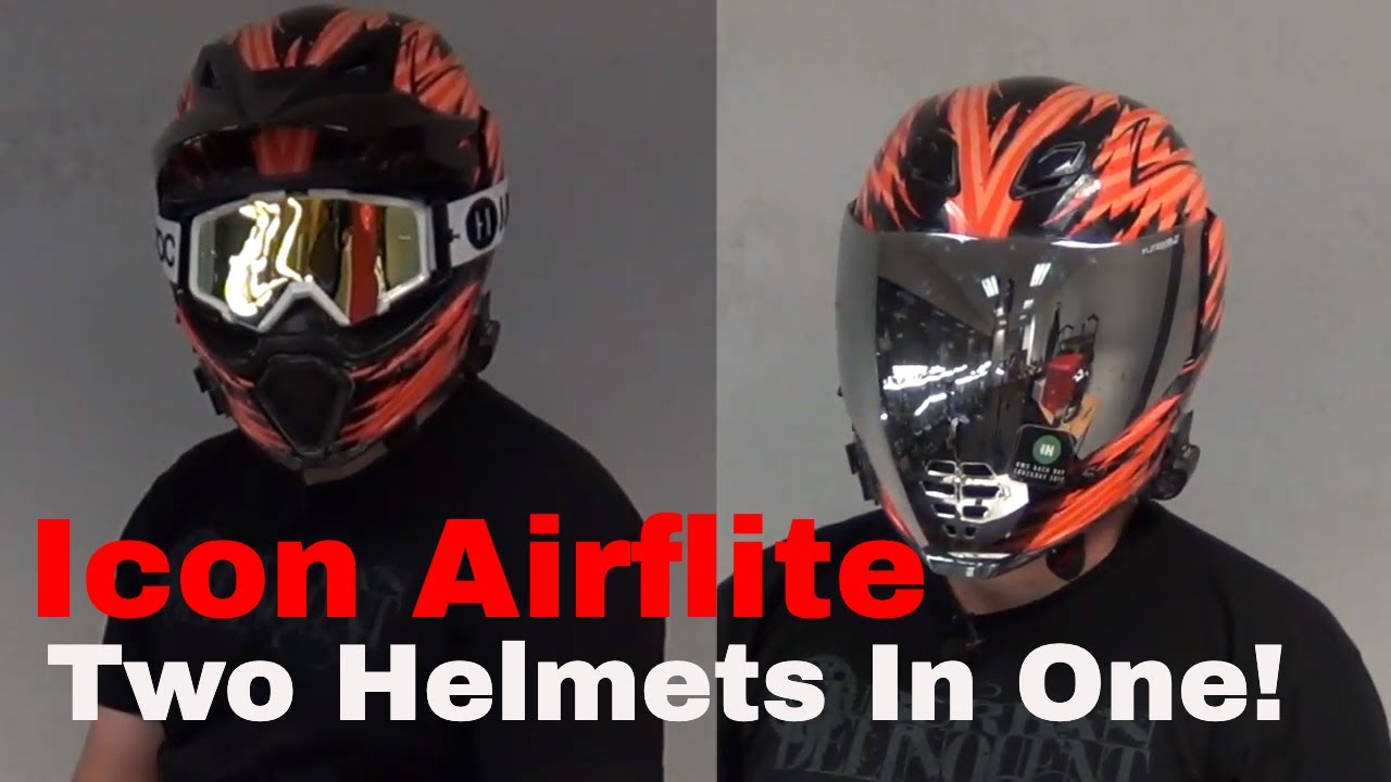 FINALLY something different | Icon Airflite Helmet Peak Visor | Two Helmets In One