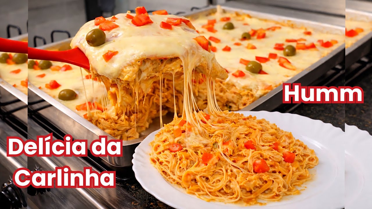 Minha receita secreta de Macarrão de Forno com frango e muito queijo!