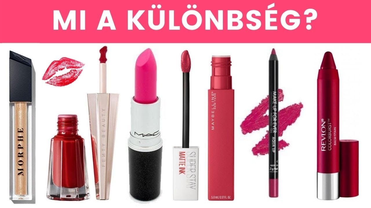 MI A KÜLÖNBSÉG ❓ | KLASSZIKUS ÉS FOLYÉKONY RÚZS, SZÁJFÉNY, SZÁJCERUZA 💄 | LILULAND