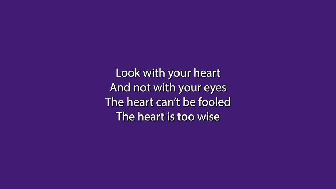 Love Never Dies - Look with your Heart - instrumental + lyrics (karaoke)