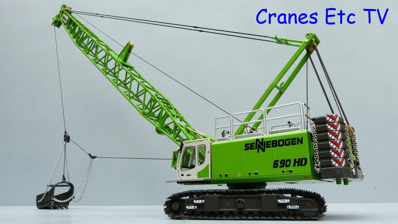 ROS Sennebogen 690 HD Dragline by Cranes Etc TV