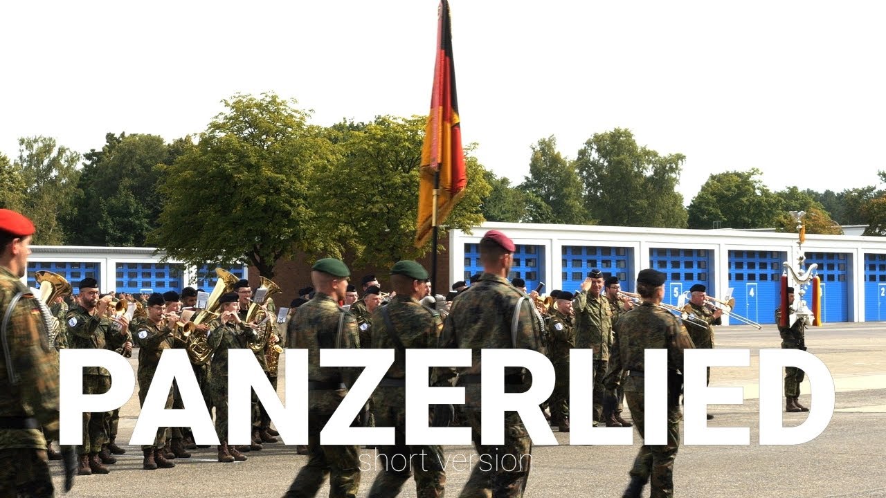 Panzerlied (short version) - 2025 performed by a German Navy Band (1st Armoured Division handover)