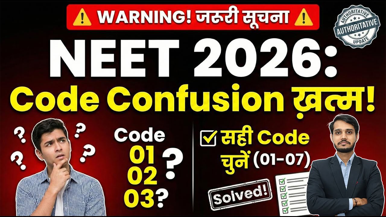 Droppers Code 02 ya 03? 🤔 NEET 2026 Qualification Codes (01-07) Explained #neet #mbbs #shrsir