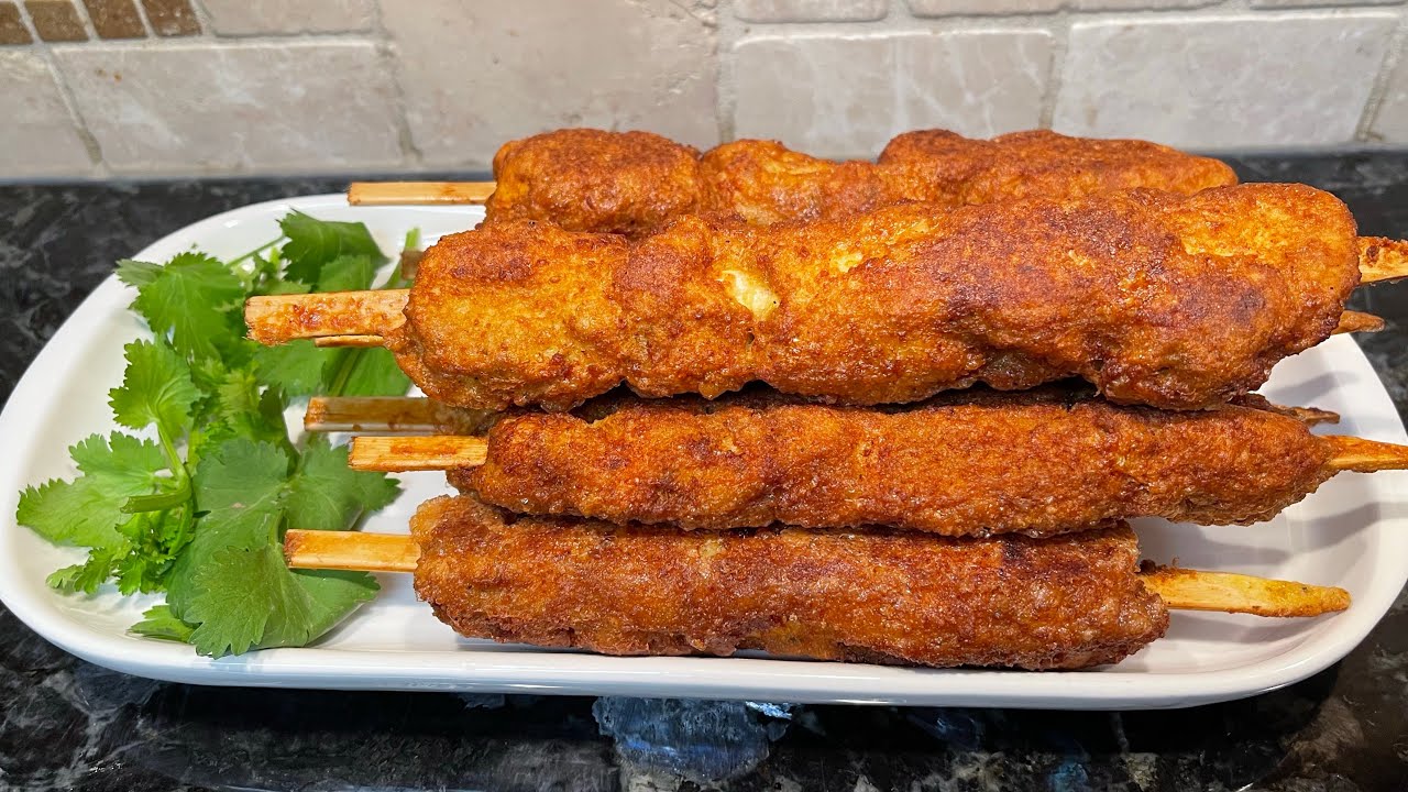 Bakery Style Chicken Skewers | Zaika With Jabeen