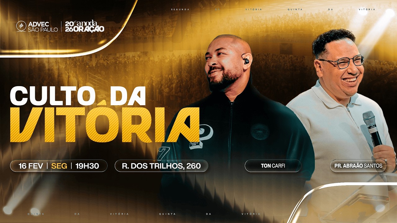 CULTO DA VITÓRIA | PR. HENRIQUE BRAVO E TON CARFI | 16/02/2026