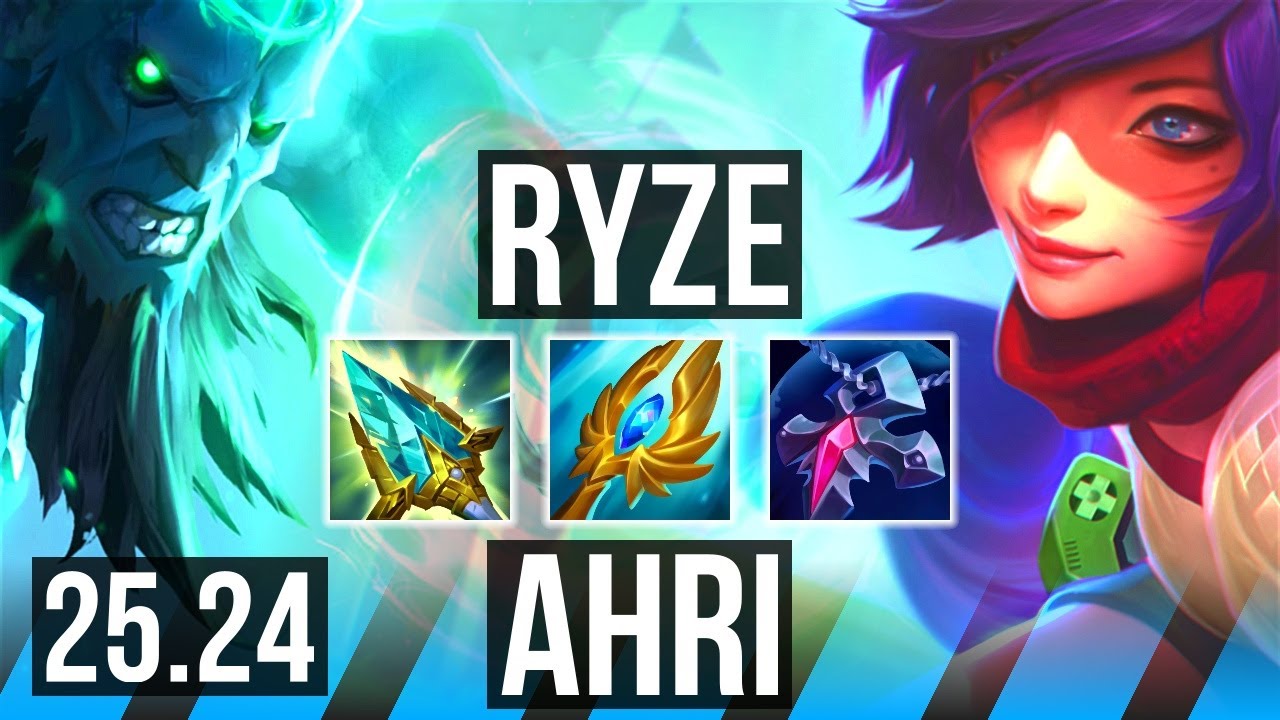 RYZE vs AHRI (MID) | KR Challenger | 25.24