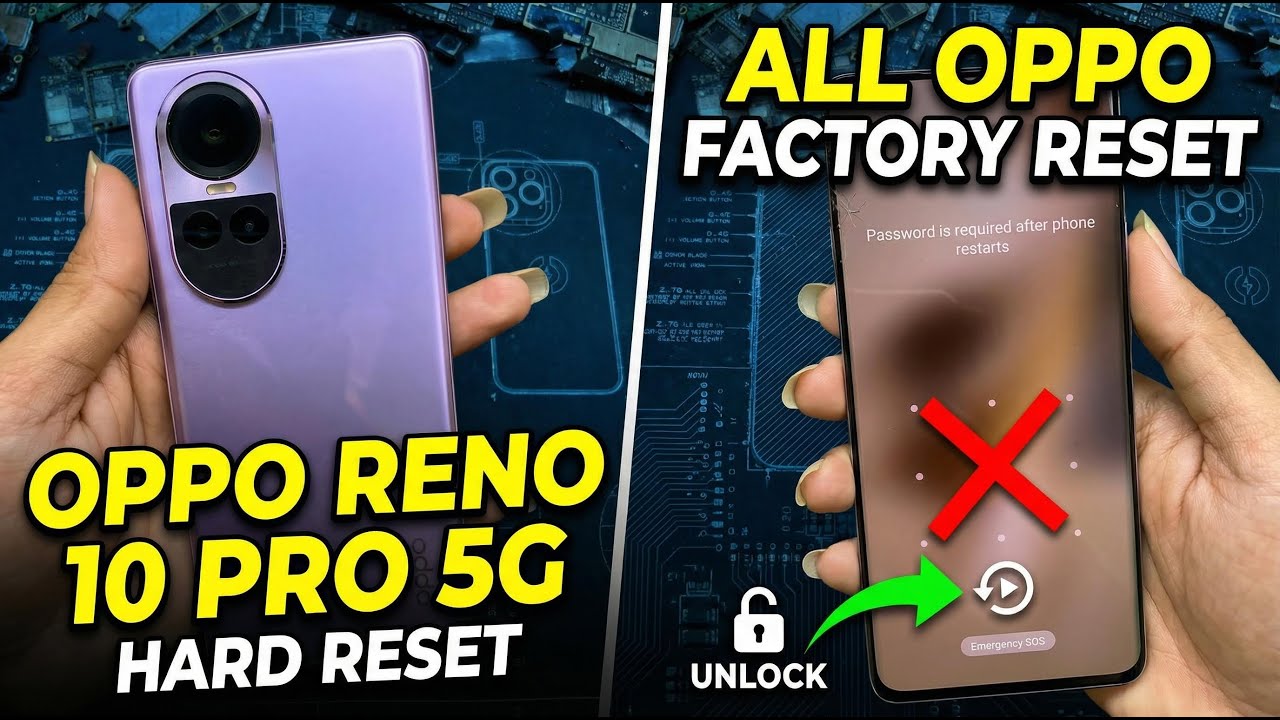 Hard Reset Oppo Reno 10 Pro 5G (Android 15) | Unlock Pattern, Password & Pin | Factory Reset Guide