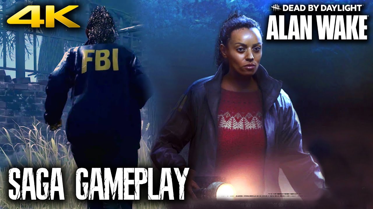DEAD BY DAYLIGHT - Saga Anderson Survivor Gameplay | Vs NEMESIS - DbD ALAN WAKE Chapter (4K 60FPS)