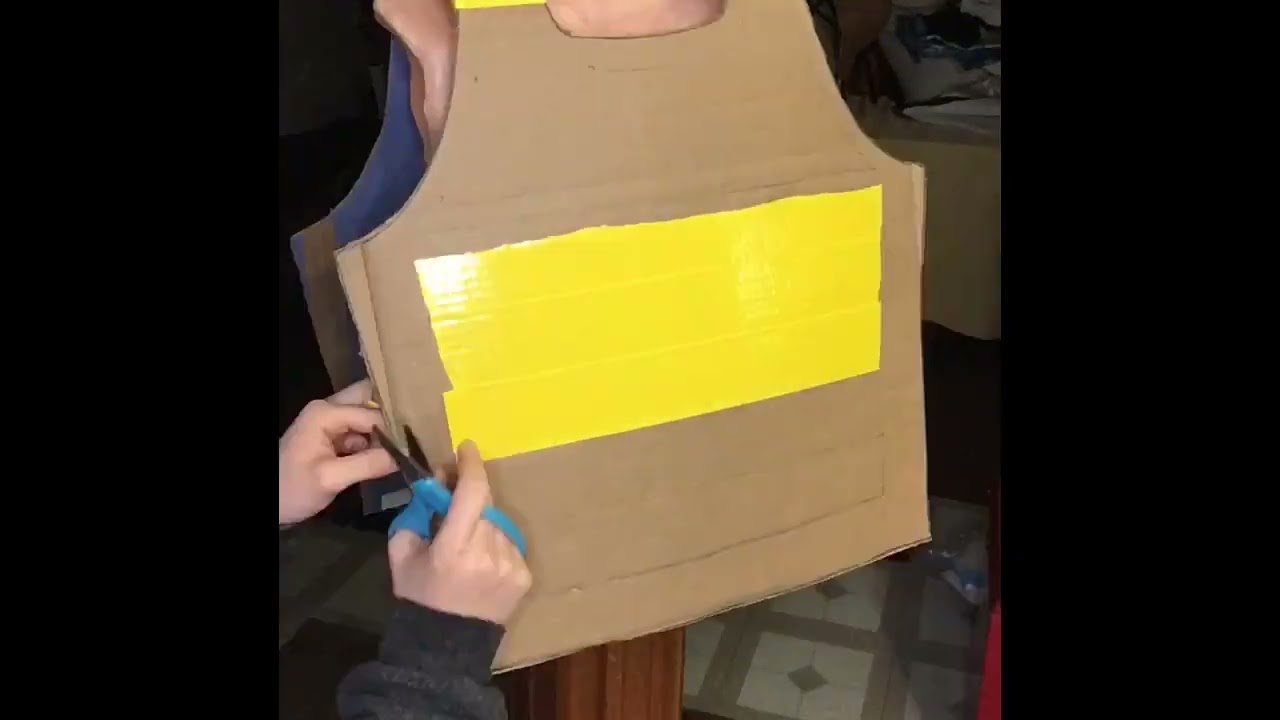 Making Vegeta Armor from cardboard and tape