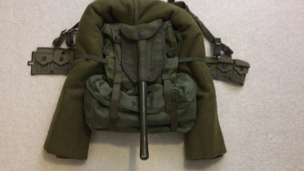 Korean War M1945 Field Gear Setup