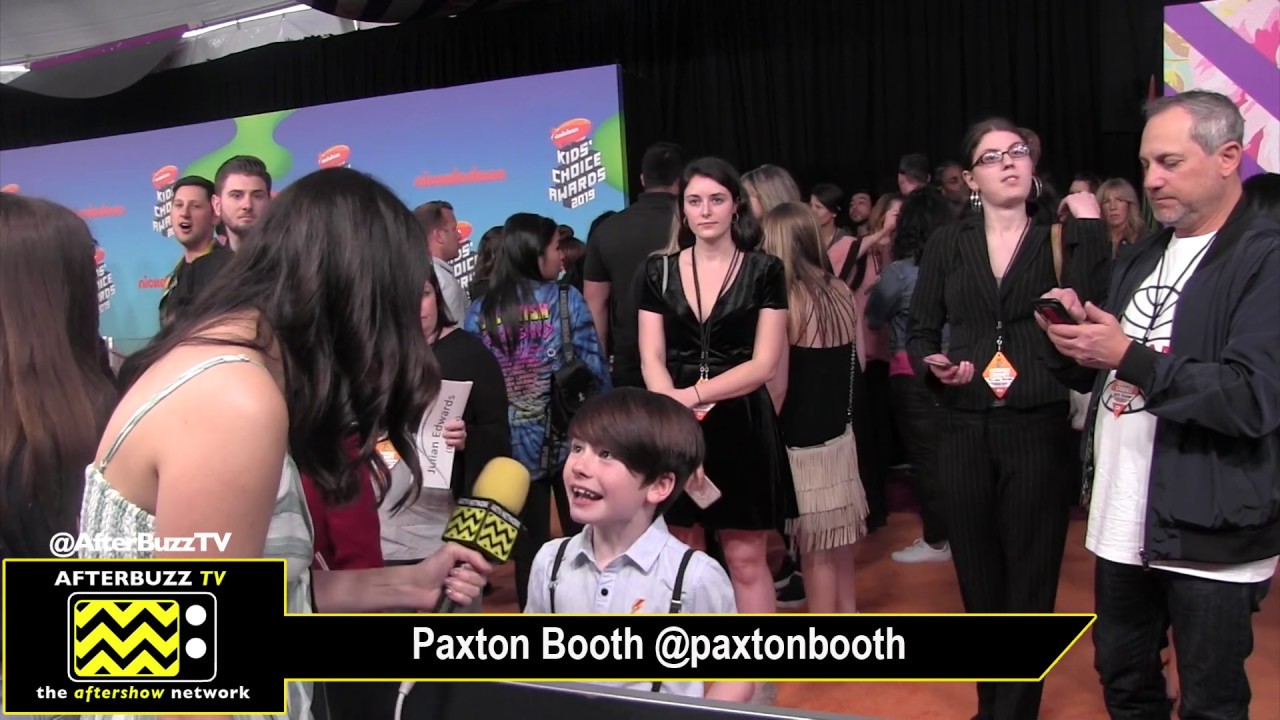 Paxton Booth at  the 2019 Nickelodeon Kids Choice Awards