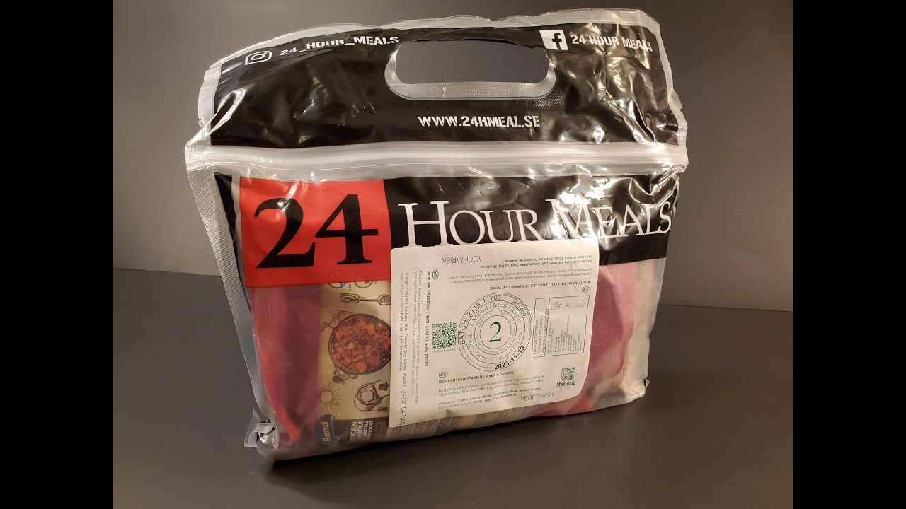 2021 Swedish Single Meal MRE Mexican Lentil Casserole Meal Ready to Eat Taste Testing