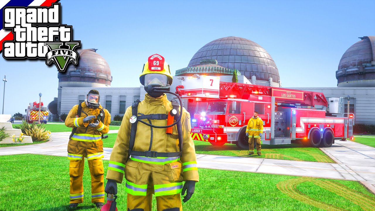 GTA V - Firefighter มาเป็นหน่วยดับเพลิงในเกม GTA ภารกิจดับไฟไหม้ หอดูดาวบนภูเขา #4