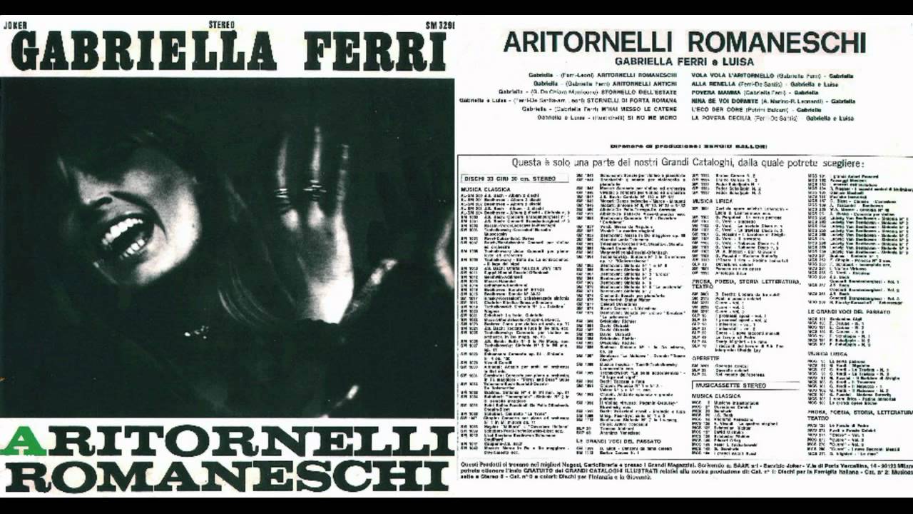 Gabriella Ferri - Aritornelli Romaneschi - 1972