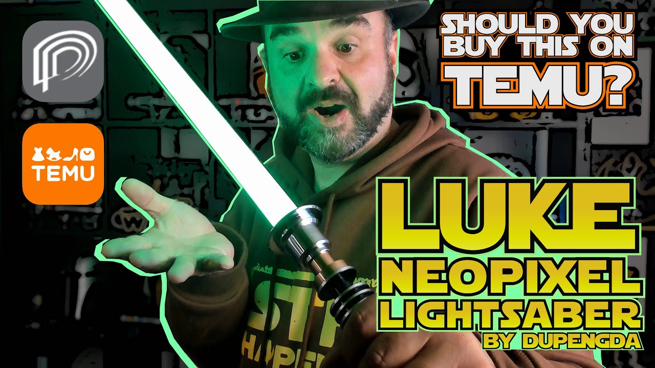 Luke V1 Neopixel Lightsaber | Dupengda | TEMU | Распаковка и обзор