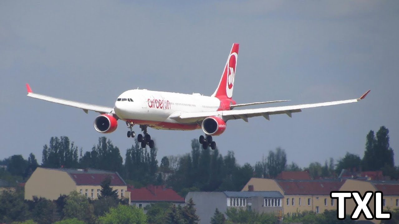 Planespotting at Berlin Tegel Airport TXL: A340, A330, 767, Specials Guests! [Full HD]