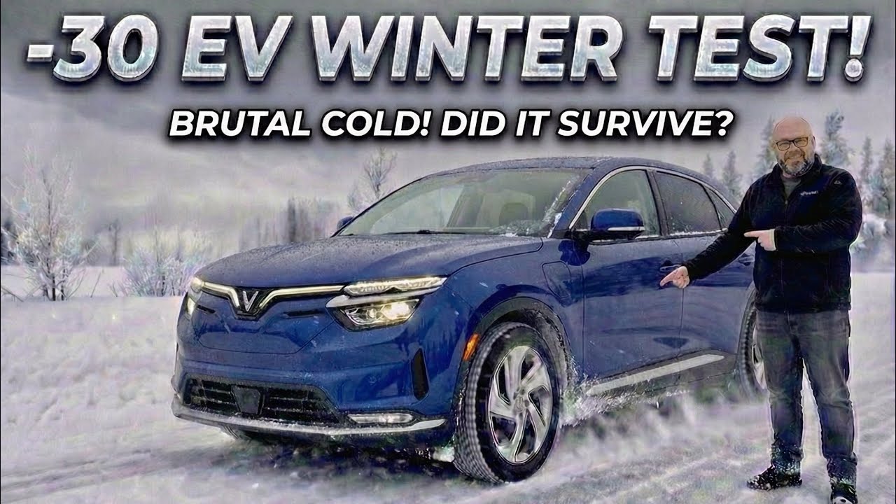 Сможет ли мой электромобиль выдержать -30°C? | Зимнее путешествие на Vinfast VF8 по Канаде!