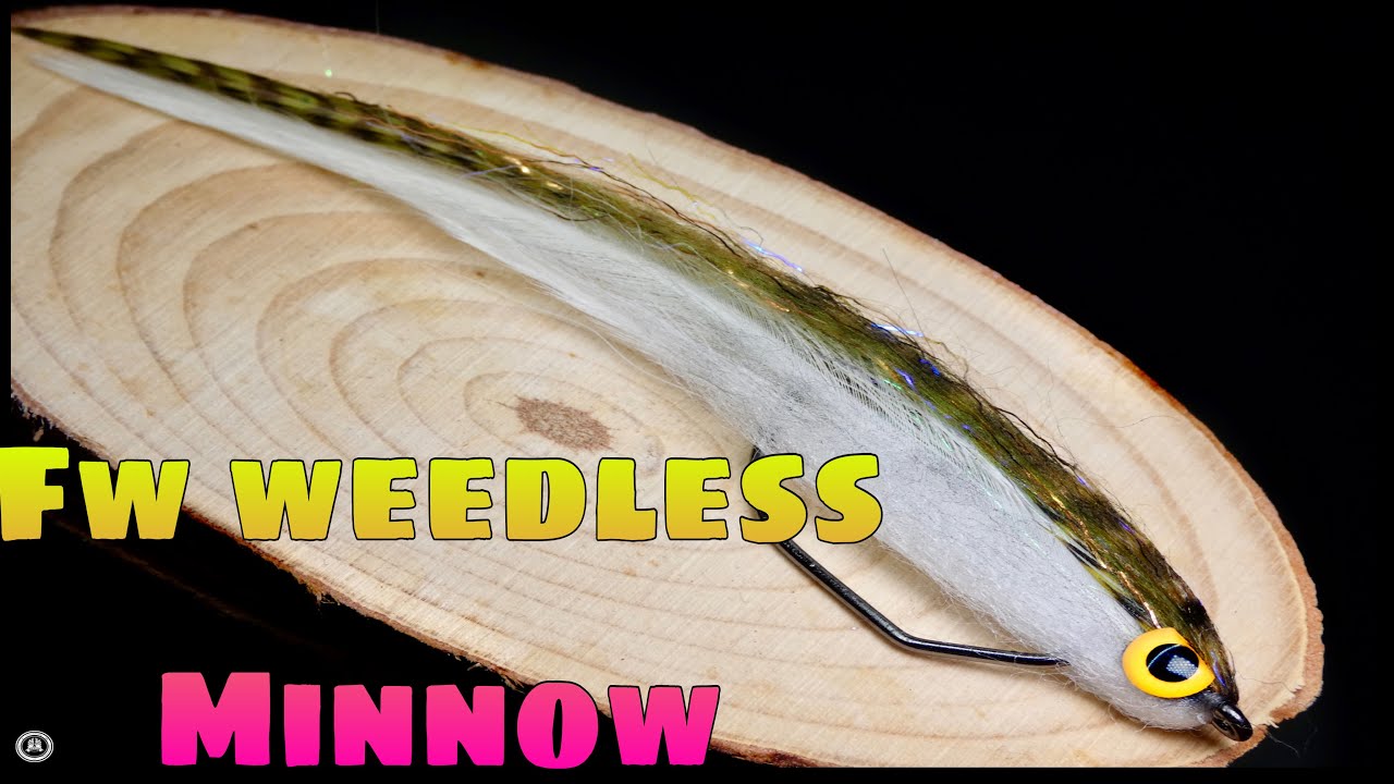 Fly tying FW WEEDLESS MINNOW by Jorge G. Huertes