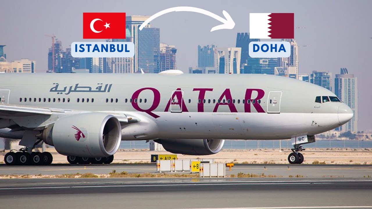 ✈️ Qatar Airways Flight Review | Istanbul to Doha in 🇹🇷🇶🇦 (Food + Entertainment!)