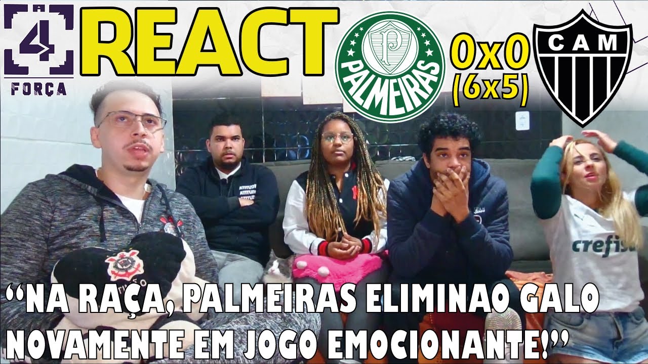 REACT PALMEIRAS 0 (6X5) 0 ATLÉTICO MINEIRO | COPA LIBERTADORES 2022.