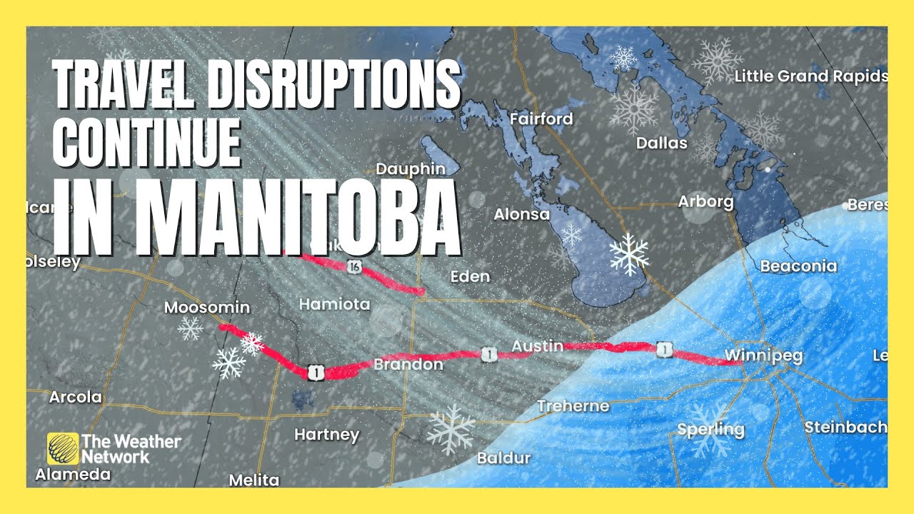 Snow and High Winds Continue Across Manitoba, With Another System Approaching | #forecast