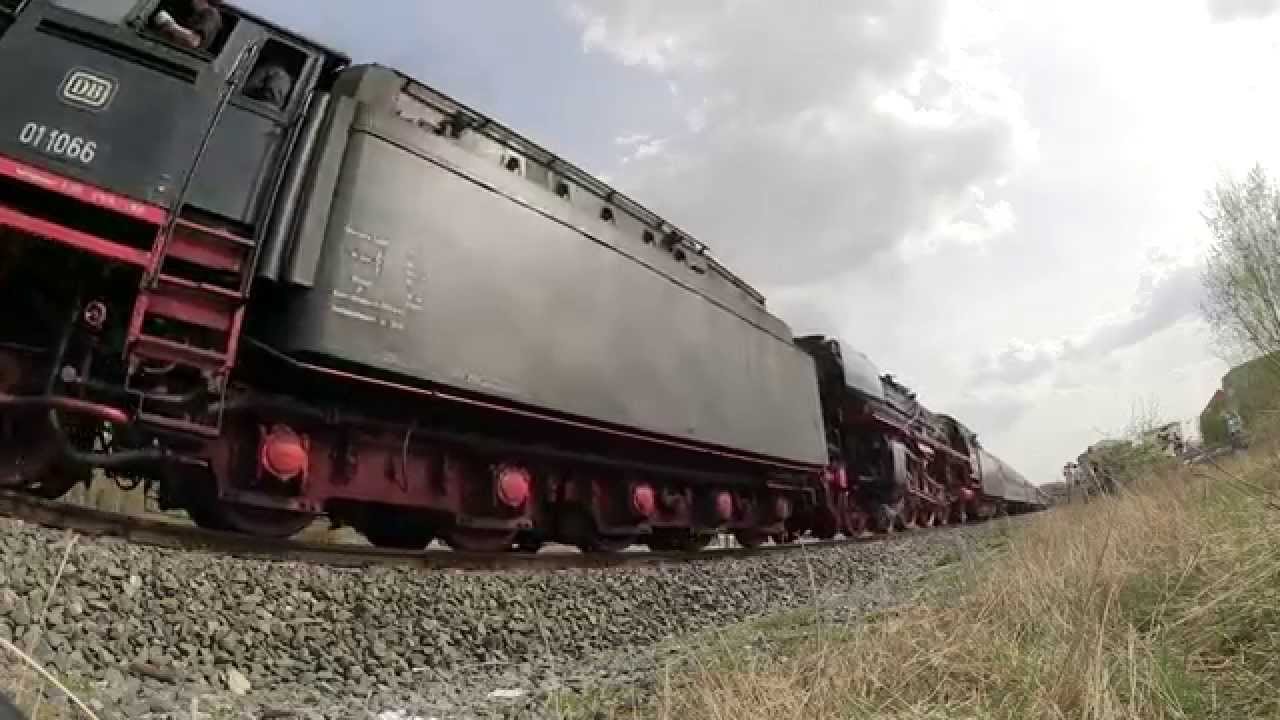 Dampflok-Sonderzug | Abfahrt Bayreuth Hauptbahnhof 16.04.2015