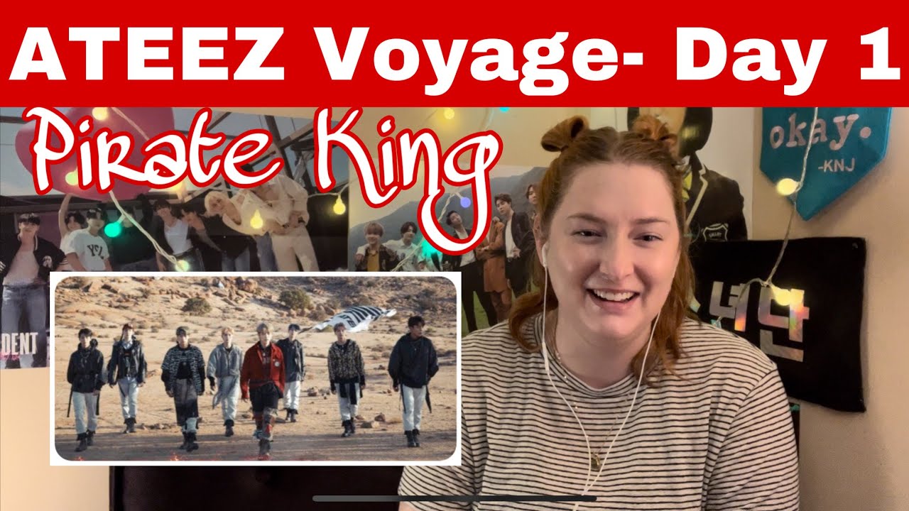 First time ever- Pirate King by ATEEZ (ATEEZ Voyage Day 1!)