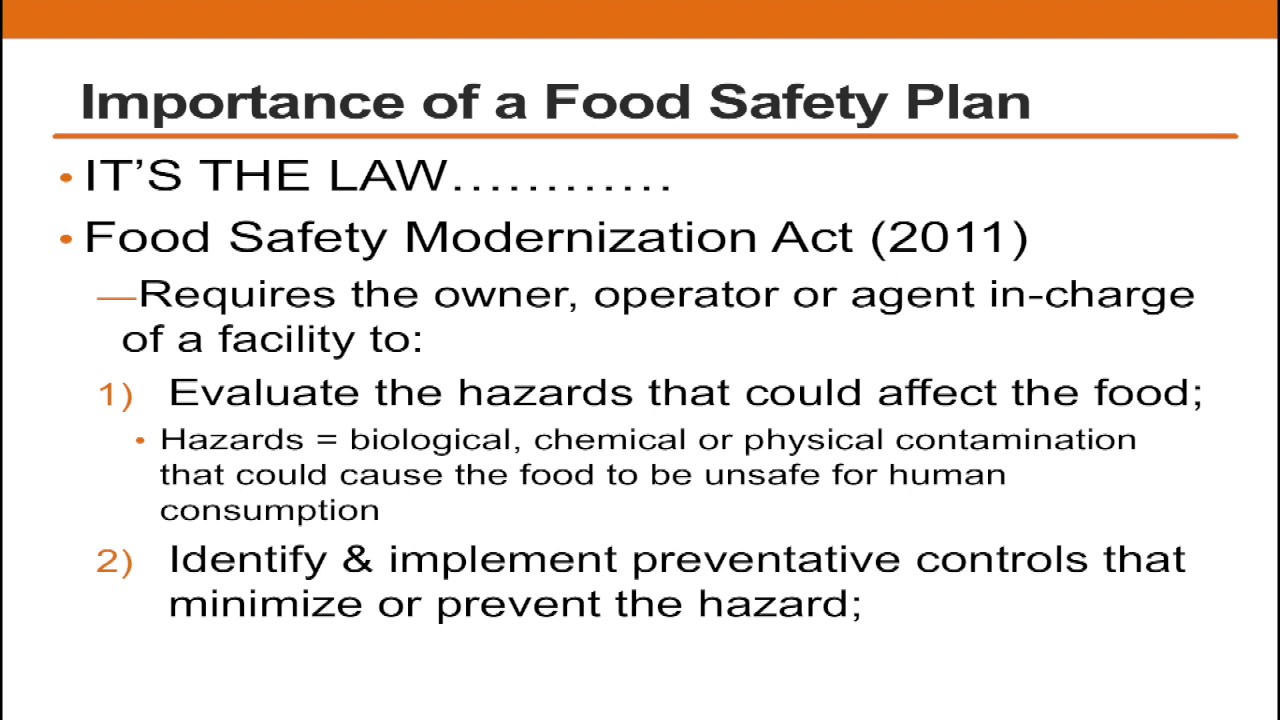Food Safety Plan