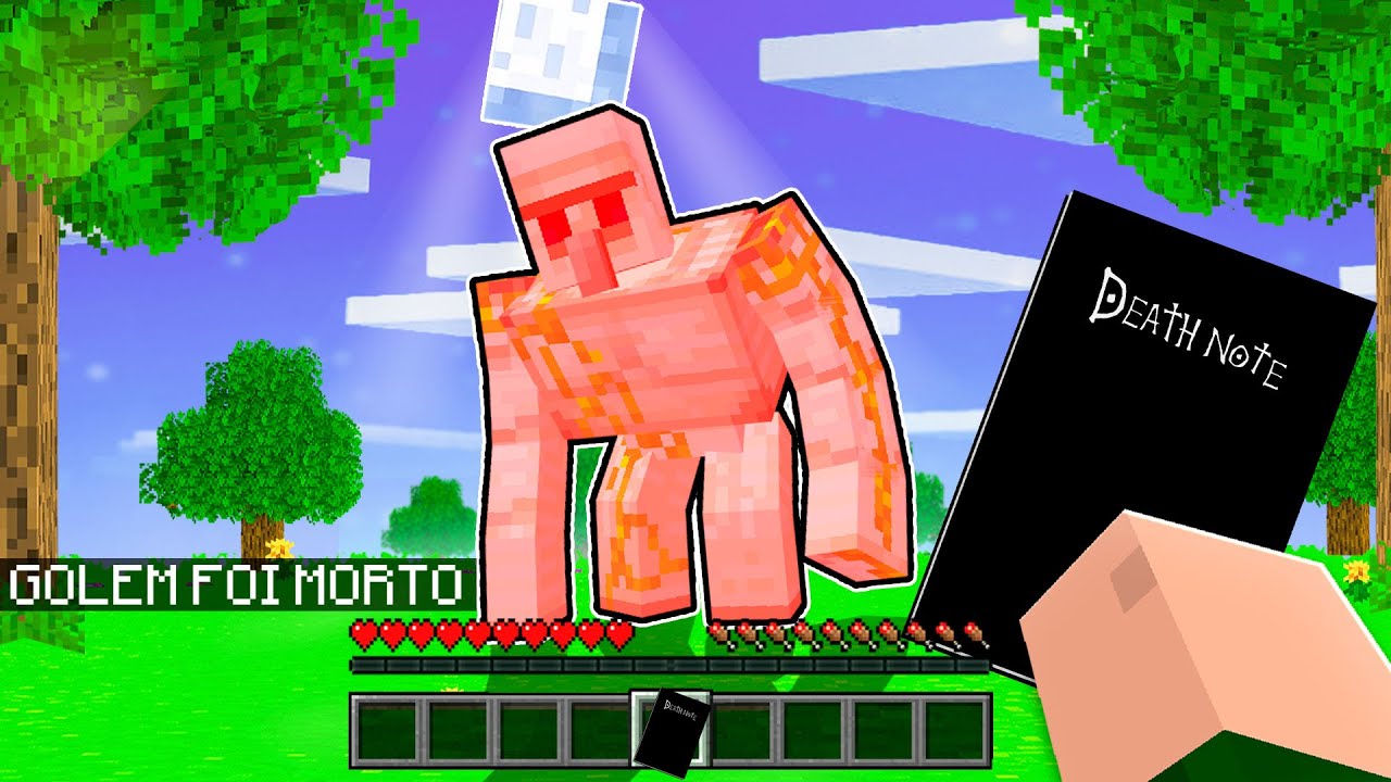 ENCONTREI O DEATH NOTE ESCONDIDO NO MINECRAFT!!
