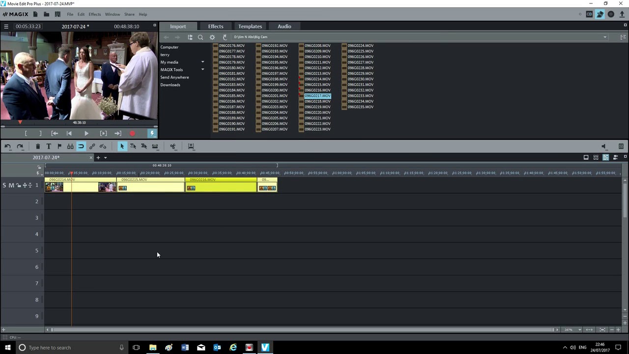 Magix Movie Edit Pro. How to synchronise Audio to video. Tutorial 2.