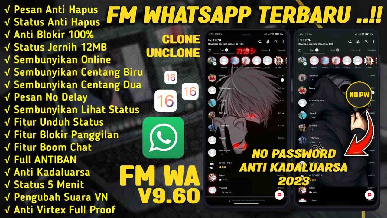 FM WHATSAPP V9.62 TERABRU 2023⚡FM WA TERBARU 2023 - NO PW