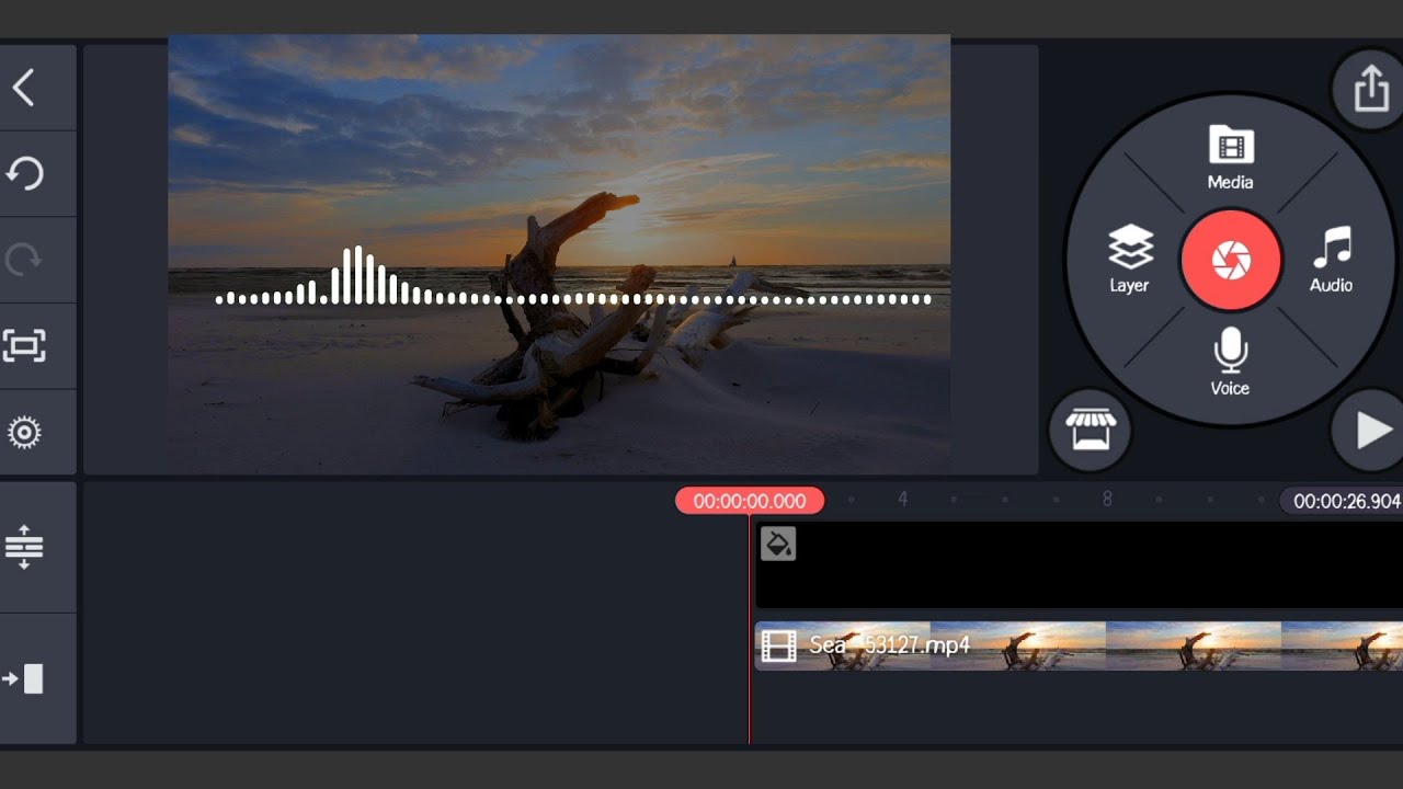 How to add audio spectrum in kinemaster||how to make audio waves in video in kinemaster 2021