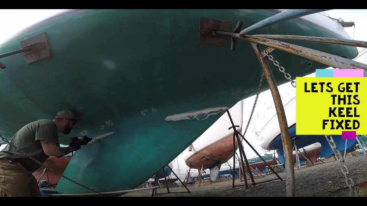 Ремонт киля на Catalina 30