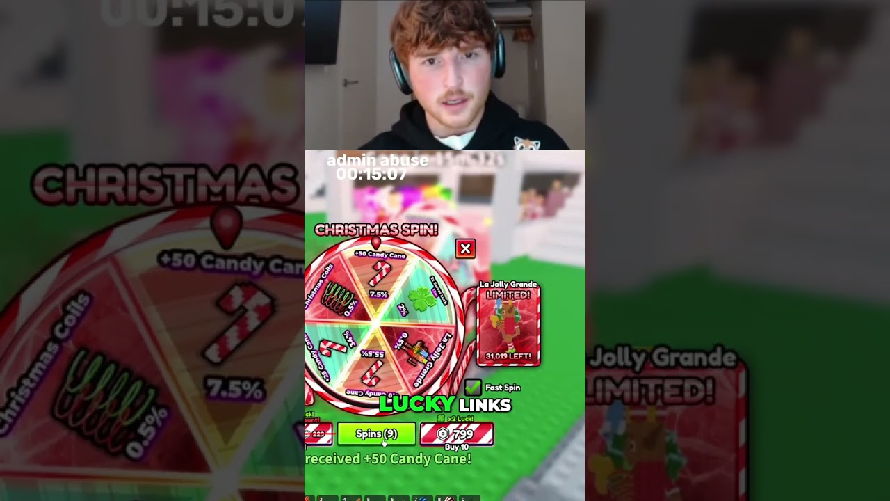 Lucky Spins for Candy Canes: Stream Fixed! 