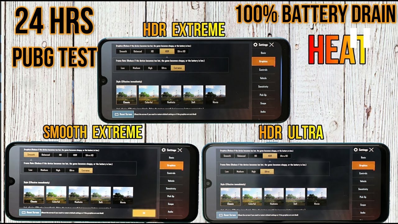 Samsung M30s 24 hrs PubG Test #HDR/Extreme Smooth/Extreme HDR/Ultra